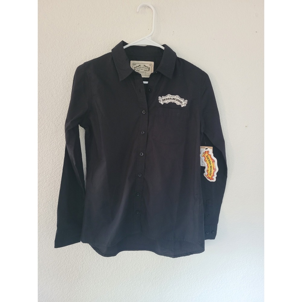 Sierra Nevada Brewing Co. Womens Black Oxford Long Sleeve‎ Shirt XS #11